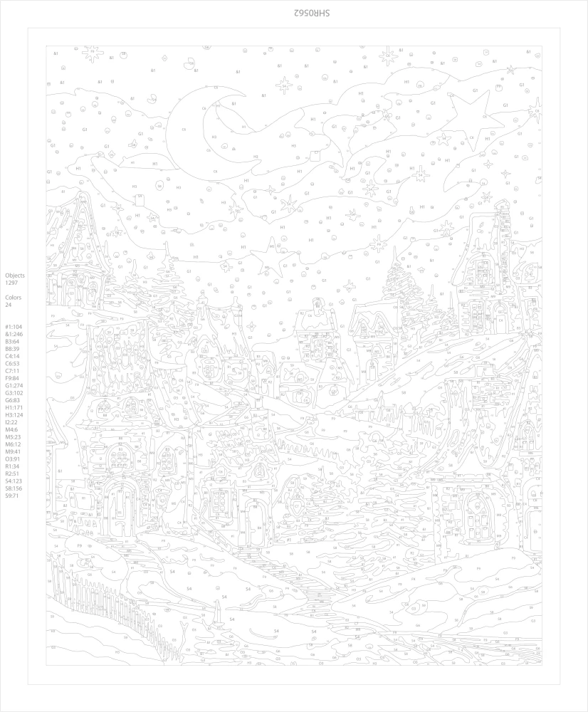 Diamond Painting by Numbers 40x50 cm - Winter Fairy Tale