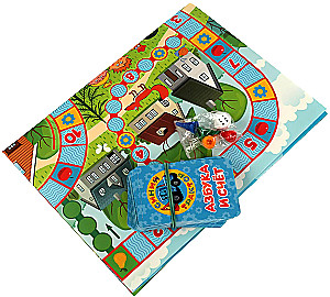 Interaktive Gesellschaftsspiel - Blauer Traktor. Alphabet und Zählen