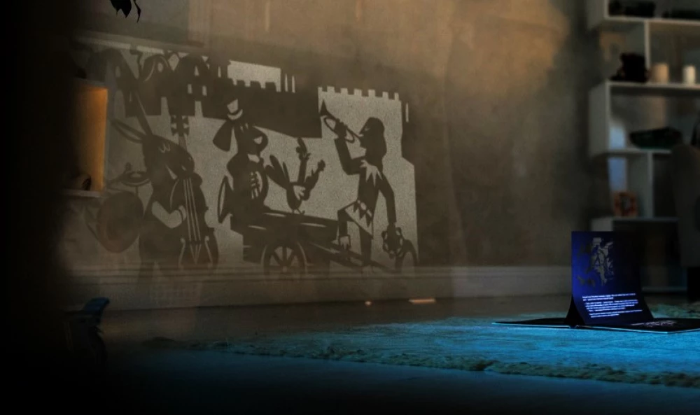 Gift Set of Shadow Theater - Magic Box - Bremen Musicians