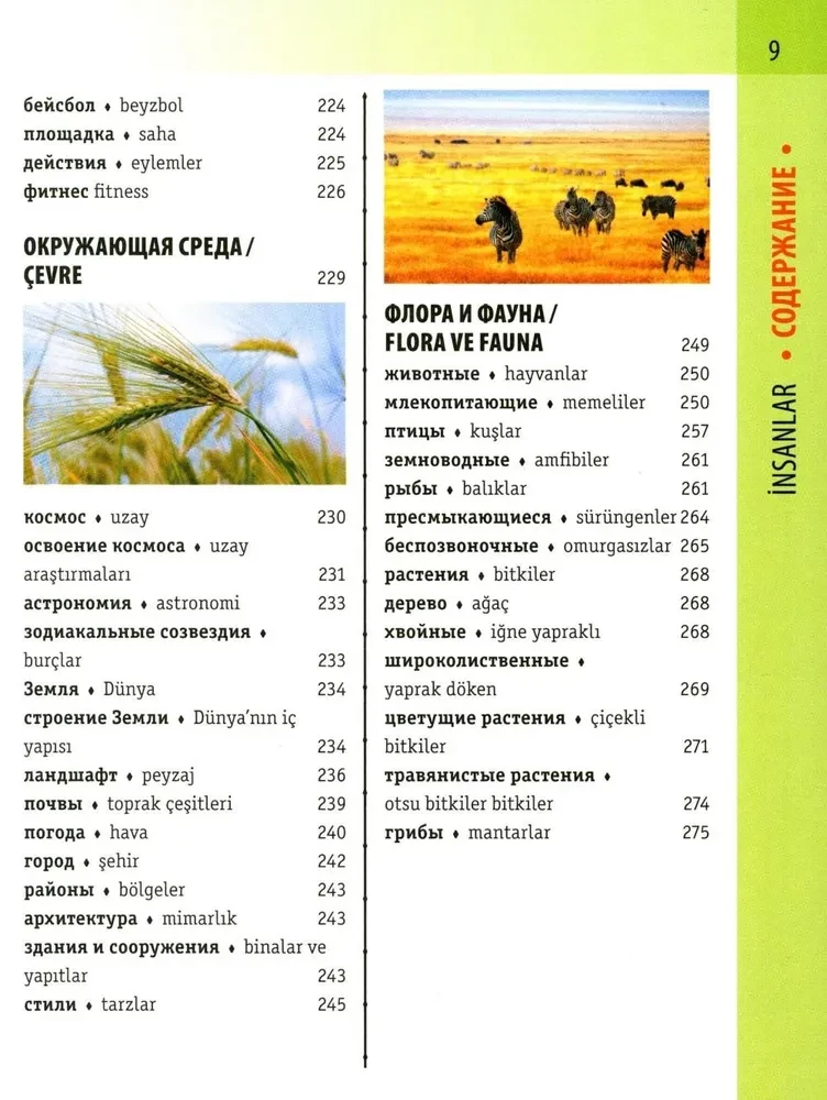 Турецко-русский визуальный словарь с транскрипцией