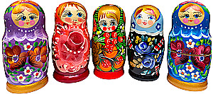 Matryoshka - Bajorė Vjatkė, 5 lėlių, asortimente