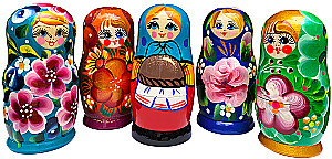 Matryoshka - Bajorė Vjatkė, 5 lėlių, asortimente