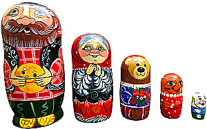 Matryoshka - Pasakos, 5 dalių, asortimentas