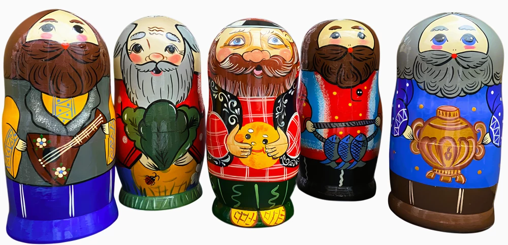 Matryoshka - Pasakos, 5 dalių, asortimentas