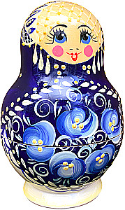 Matryoshka - Boyarynya Vyatskaya. Bulbous, 5 dolls, assorted