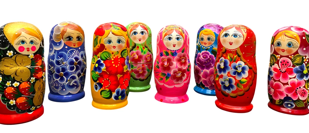 Matryoshka - Vjatkos Pasakų, 5 lėlės, asortimente