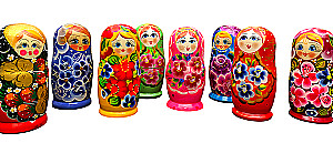 Matryoshka - Vjatkos Pasakų, 5 lėlės, asortimente
