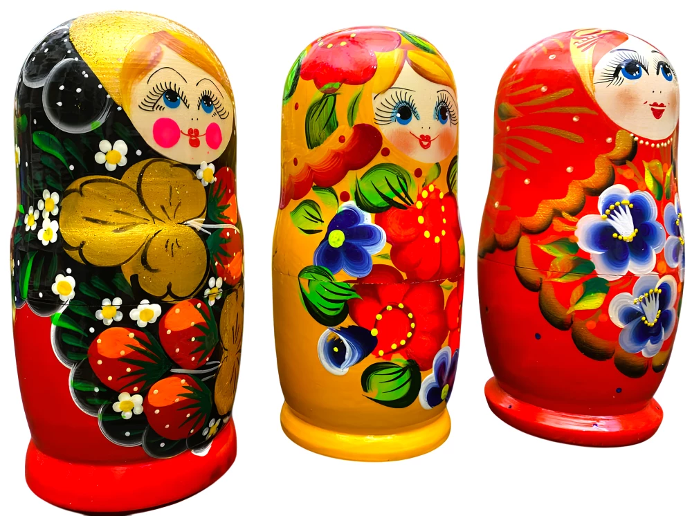 Matryoshka - Vjatkos Pasakų, 5 lėlės, asortimente