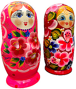 Matryoshka - Vjatkos Pasakų, 5 lėlės, asortimente