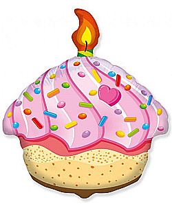 Фольгированный шар Muffinka, 24", разноцветный