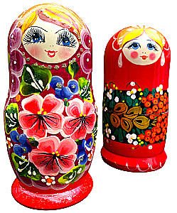 Matrioshka - Raudonoji Karalienė, 5 dalių, įvairūs pasirinkimai