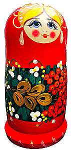 Matrioshka - Raudonoji Karalienė, 5 dalių, įvairūs pasirinkimai