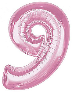Folio kuokštas burbulas numeris 9, švelniai rožinė, 92 cm