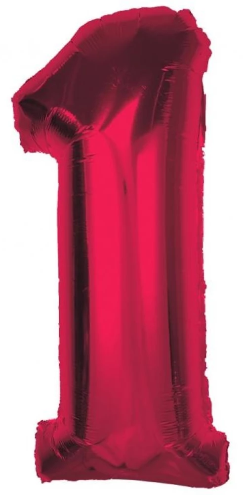 Fooliumpall number 1, punane, 92 cm