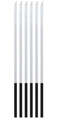 Zestaw świeczek do tortu - Magic Flames, srebrne, 6 sztuk