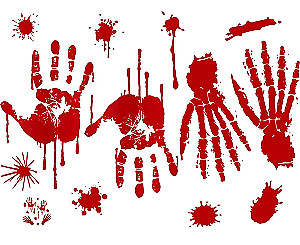 Akna kleebised - Bloody traces