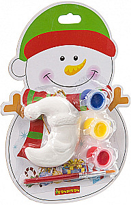 Creative Set - Christmas Ornaments. Snowman on the Map