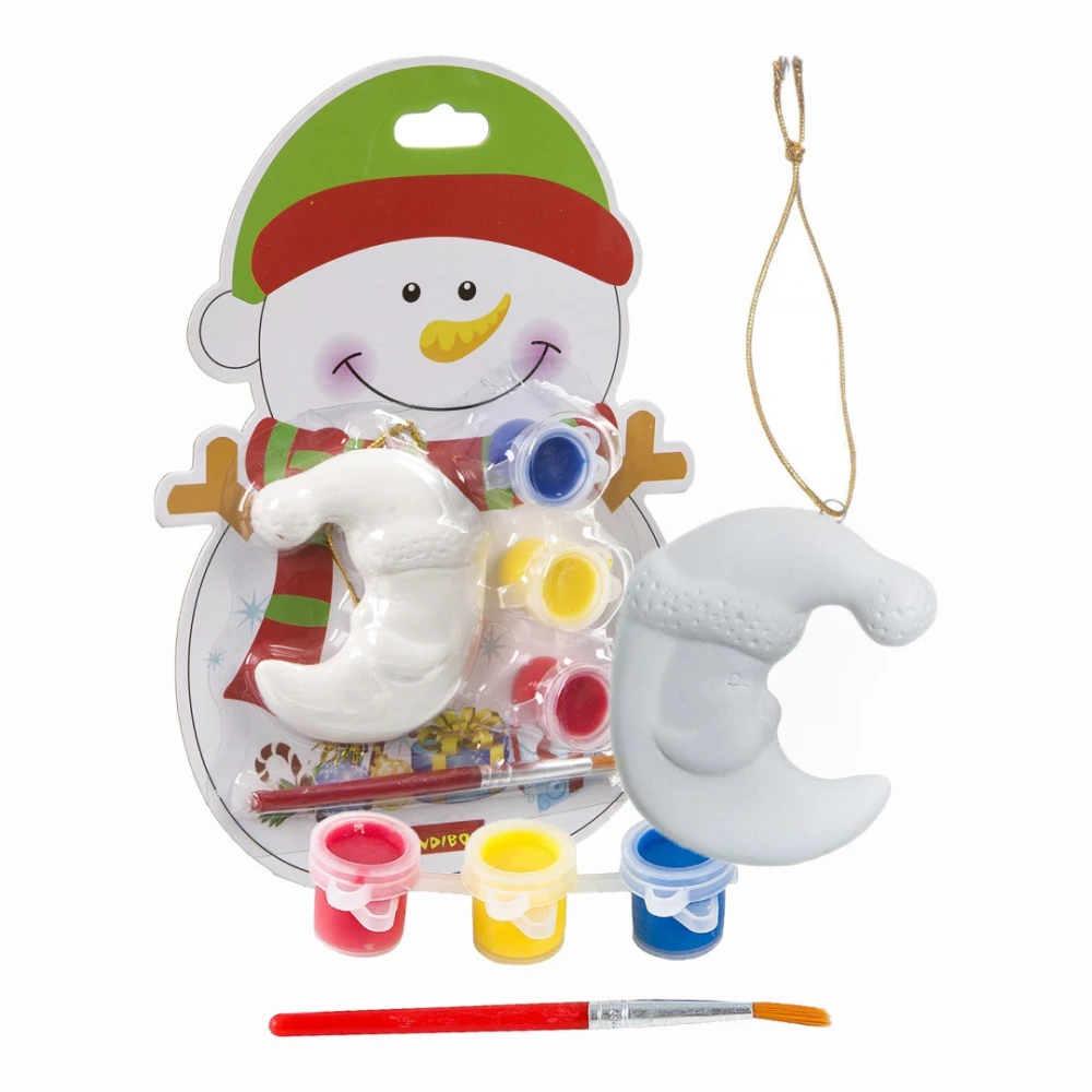 Creative Set - Christmas Ornaments. Snowman on the Map