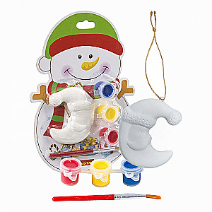 Creative Set - Christmas Ornaments. Snowman on the Map