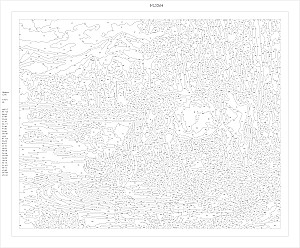 Obraz do malowania po numerach 40x50 cm - Koń przy wodopoju