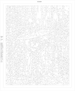 Skaičius pagal numerius 40x50 cm - Lietaus valdovas