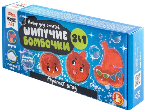 Eksperimentų rinkinys - Šnypščiančios bombos. Vaisių aromatas