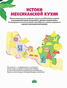 Mexikanische Küche in Illustrationen