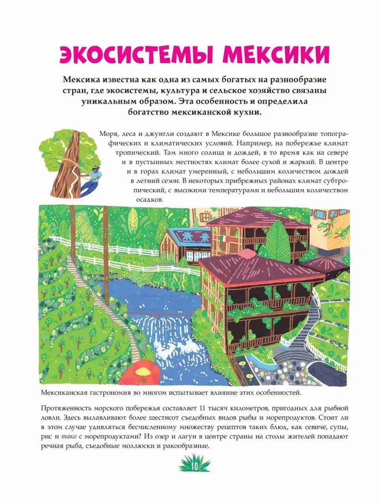 Mexikanische Küche in Illustrationen