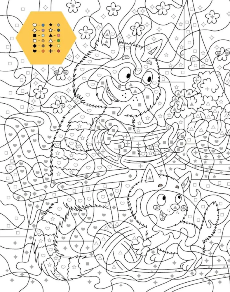 Seasons. Color by Numbers