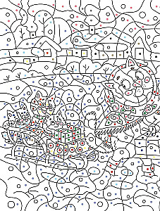 Seasons. Color by Numbers