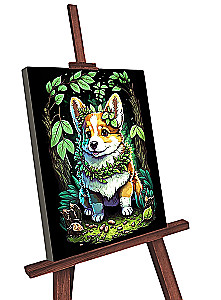 Glezna pēc numuriem 30x40 cm - Korgi kucēns