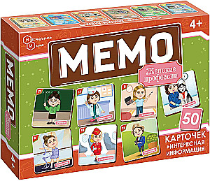 Galda spēle - Memo. Sieviešu profesijas