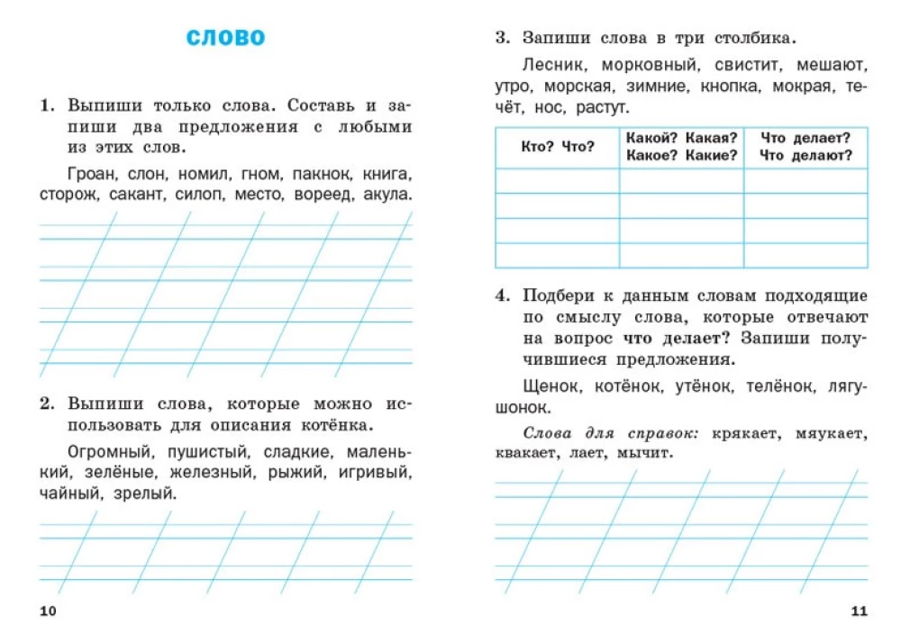 Тренажёр по русскому языку. 1 класс