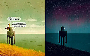 Dzik robot na wyspie