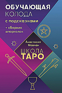 Tarot Schule. Lernende Karte mit Hinweisen + Sammlung von Spickzetteln