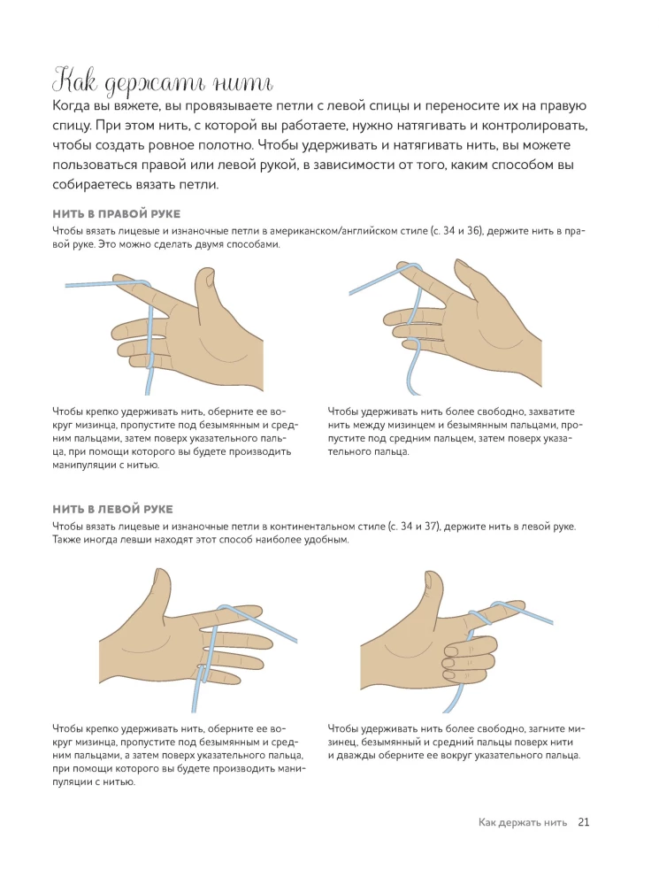 Knitting with Needles. Course for Beginners