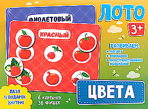 Developing Board Game - Lotto. Colors