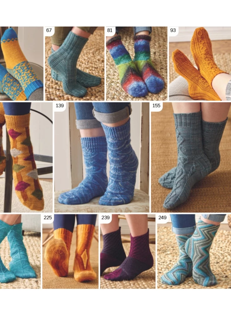The Evolution of Socks. A New Guide to Knitting with Needles in Any Direction. 18 Innovative Designs