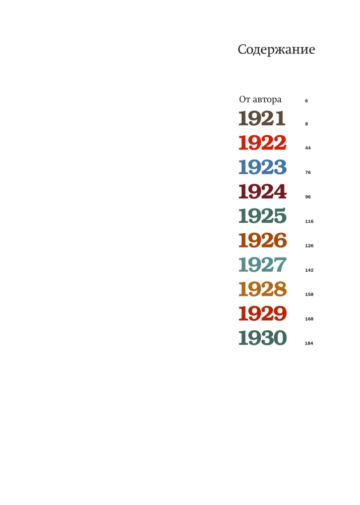 Recently. Our Era. 1921 -1930