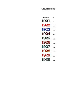 Recently. Our Era. 1921 -1930