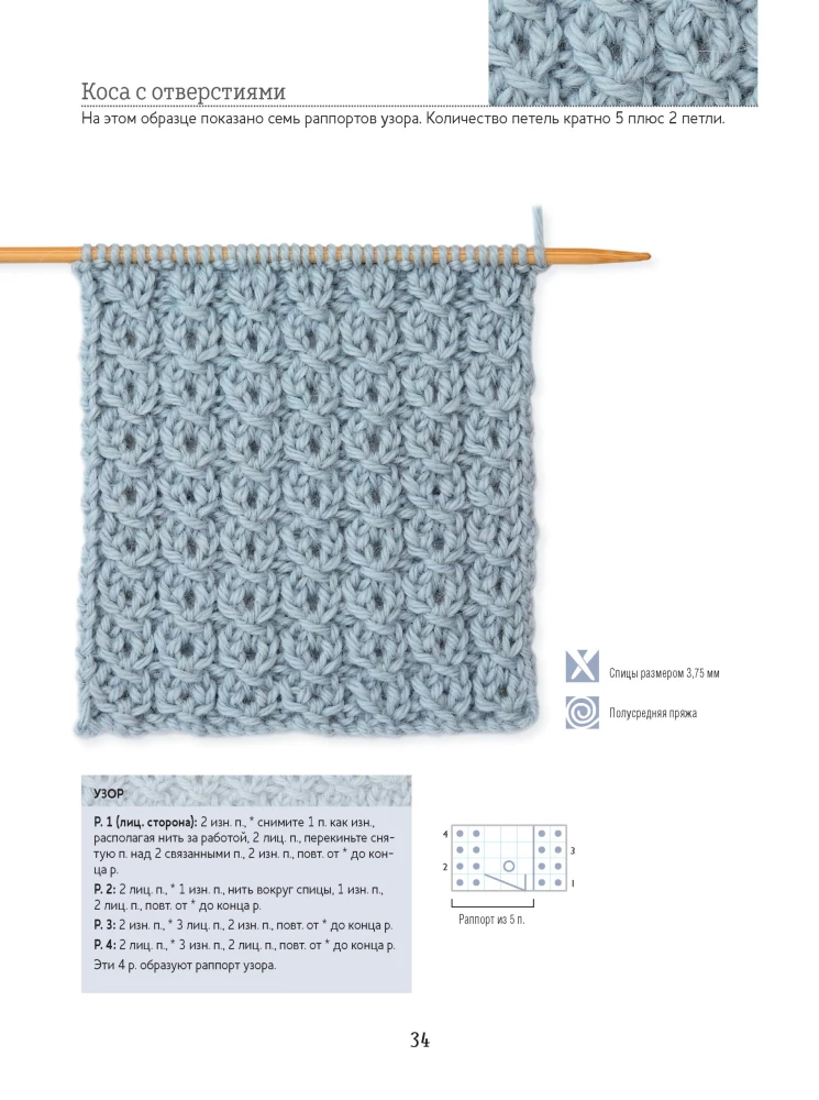 Bible of Patterns with Cables and Braids. Knitting Needles. 13 Projects, 21 Lessons and 50 Patterns