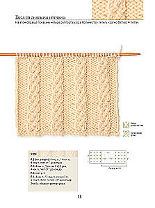 Bible of Patterns with Cables and Braids. Knitting Needles. 13 Projects, 21 Lessons and 50 Patterns