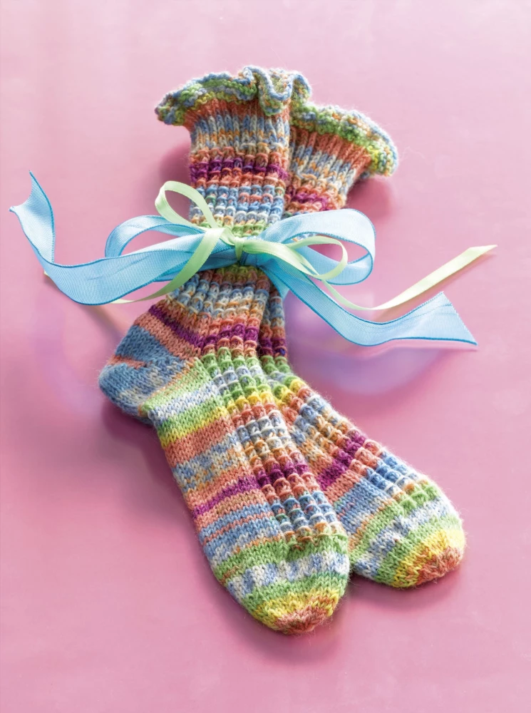 Lerne, Socken zu stricken! Vollständiger Leitfaden