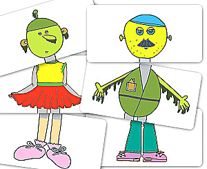 Robots. Metaphorical Cards