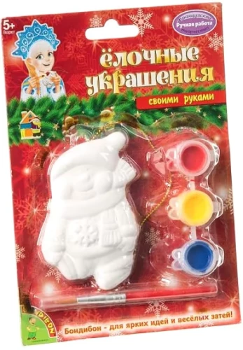 Radošais komplekts - Ziemassvētku rotājumi. Sniegavīrs