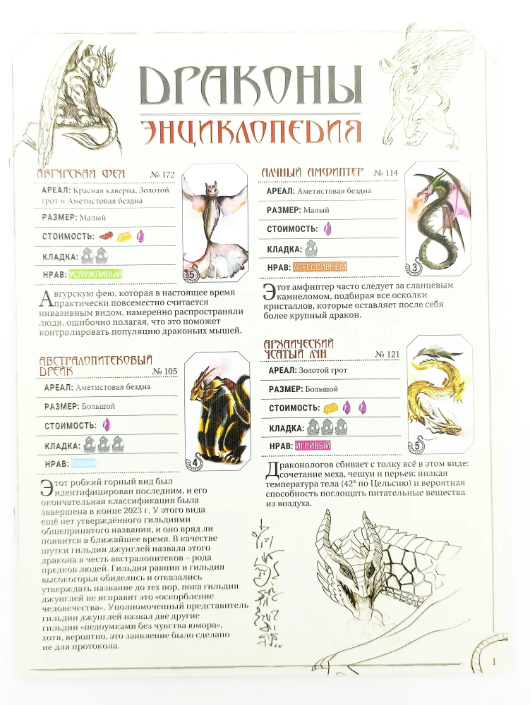 Настольная игра - Крылья. Драконы
