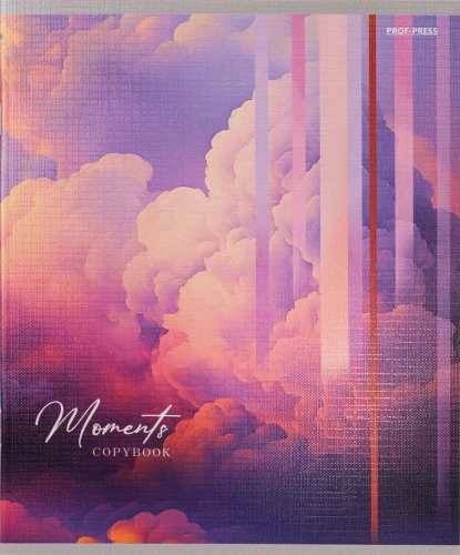 Notebook - Cloud Landscape, 48 sheets, squared, assorted