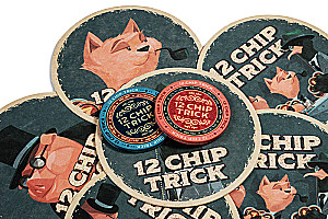 Galda spēle - 12 Chip trick. 12 žetoni