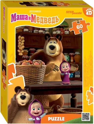 Puzzle 60 - Masha and the Bear. Forest Stories