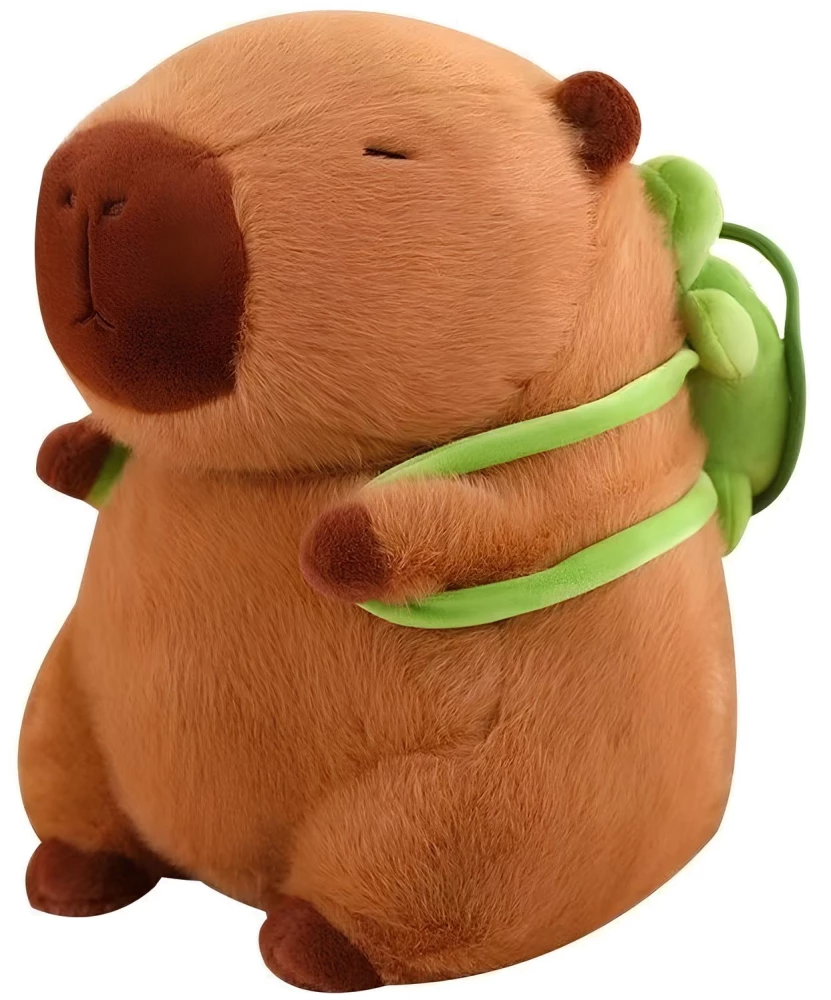 Soft Toy - Capybara with Backpack, 22cm